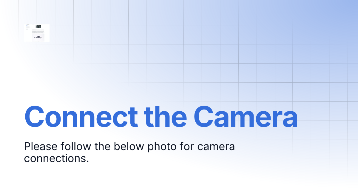 Connect the Camera | ADTI 61MAX V1 Module Quick Start Guide